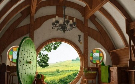 porte d'entrée sur mesure originale sortie conte fée design bois hors commun