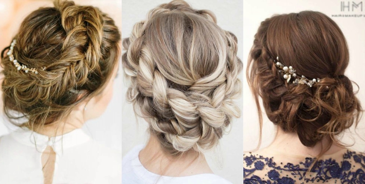 tresse couronne floue basse mèches étirées et lâchées