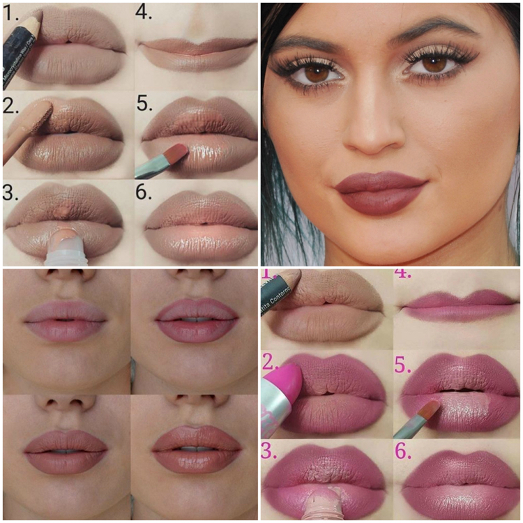 application rouge à lèvres Kylie Jenner mat