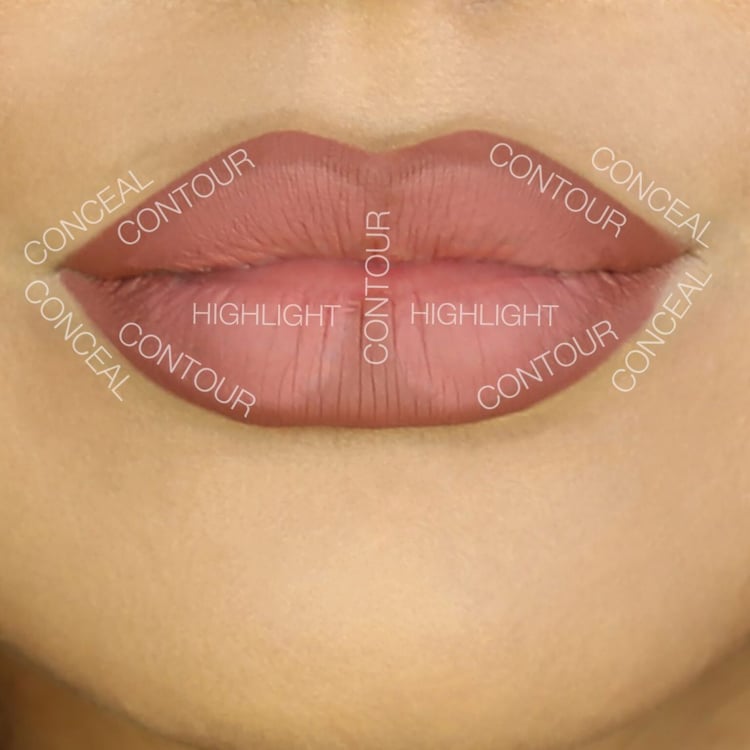 maquillage des lèvres comment contourner les lèvres