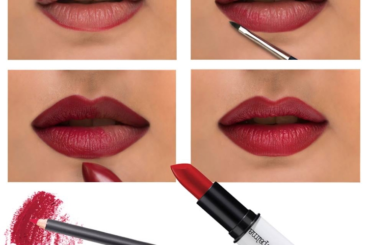 application rouge à lèvres tutoriel facile
