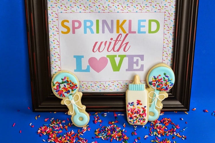déco baby shower biscuits créatifs sprinkles