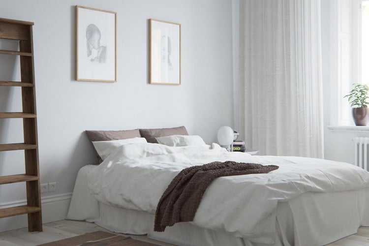 déco style scandinave chambre à coucher simple
