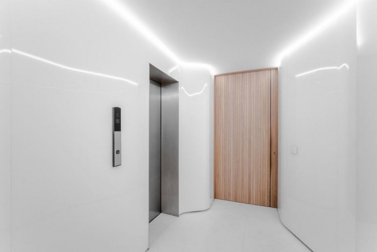 décoration minimaliste appartement design couloir