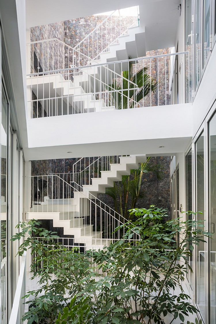 escaliers et plantes déco naturelle