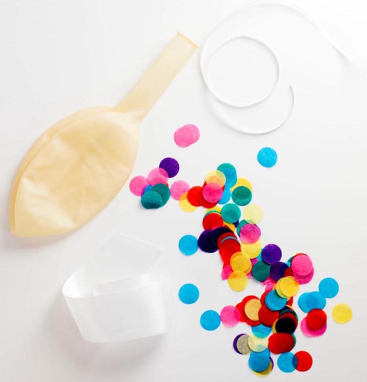 fabriquer ses propres ballons transparents remplis de confettis