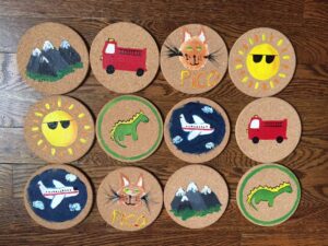 jeux de société pour enfants jeu Memory DIY original enfant 3 ans