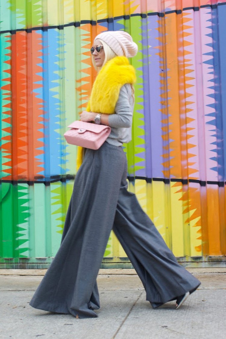 large pantalon femme fluide ample style décontracté vêtement incontournable tendances femmes 2018
