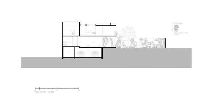 plan section transversale casa ramos