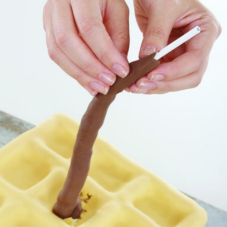 recette gravity cake comment faire gâteau suspendu avec paille démonstration étapes par étapes