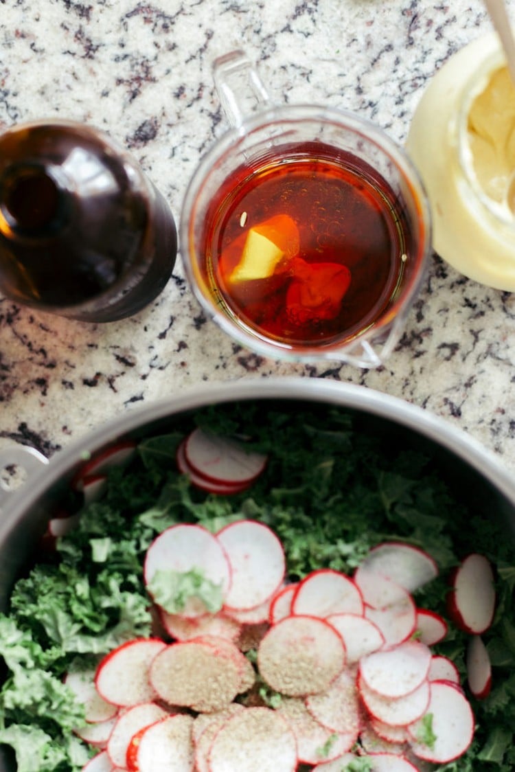 recette vinaigrette au kombucha salade au kale