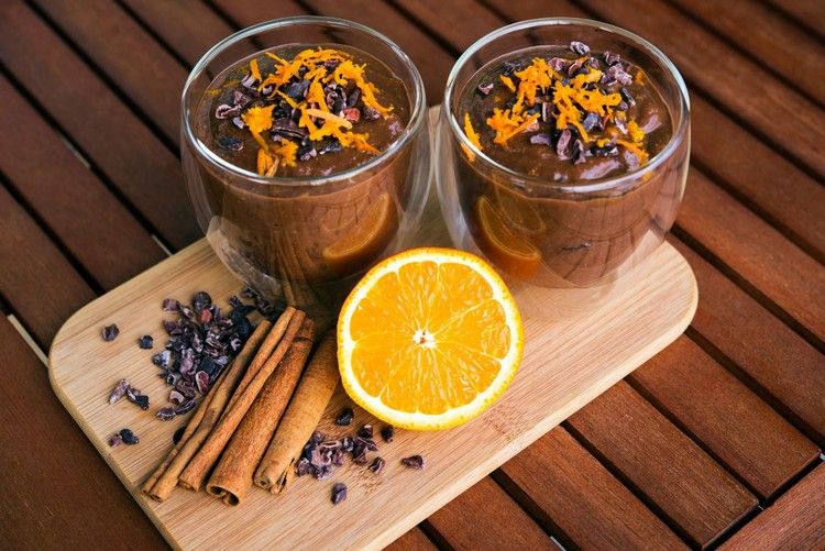 smoothie au chocolat huile essentielle cuisine