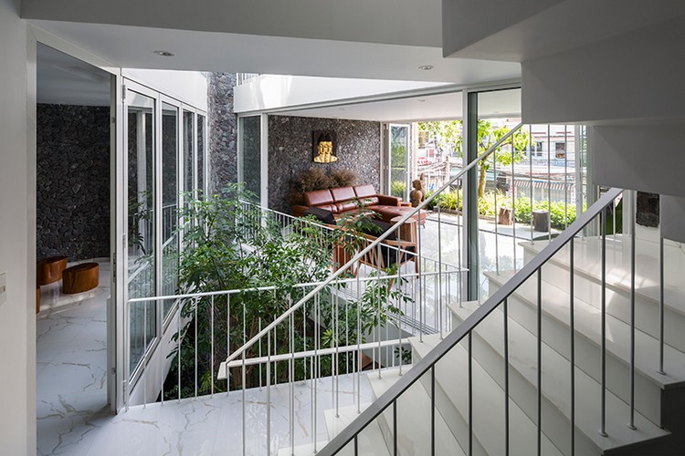 terrasse et verdure appartement à Vietnam