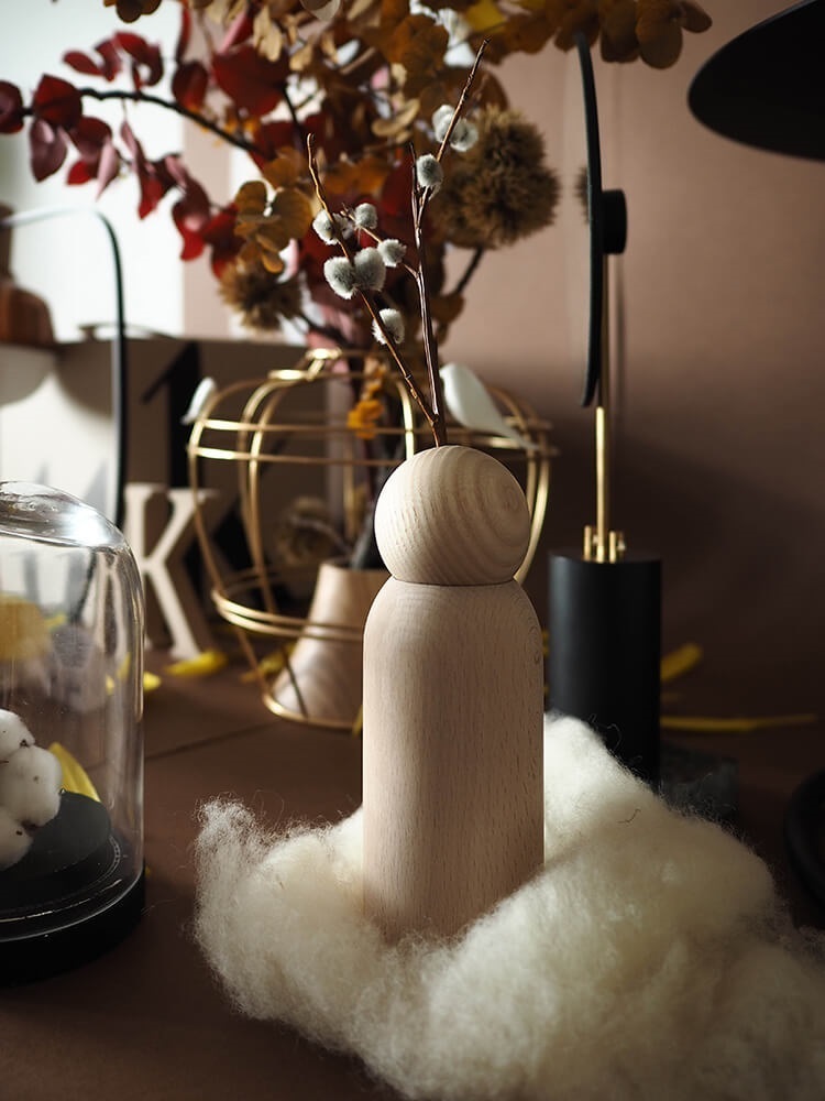 vase en bois KIMU modèle novateur comment adopter idées décoration contemporaine