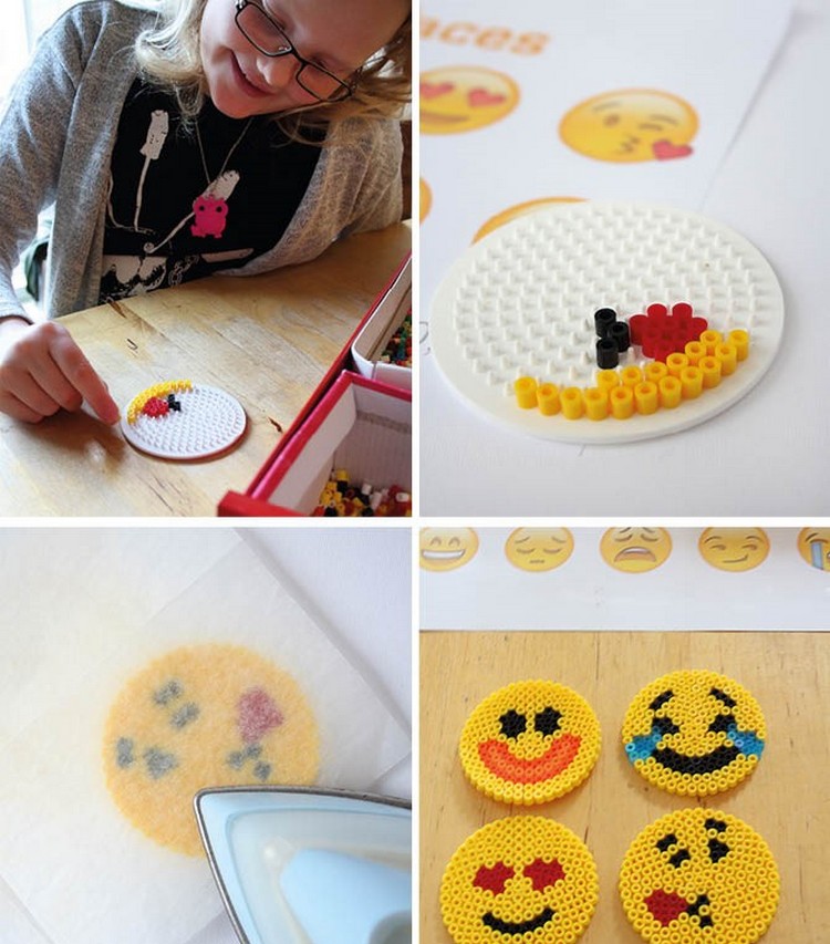 Smiley Pâques comment réaliser perles repasser pour tasses décoration emoji