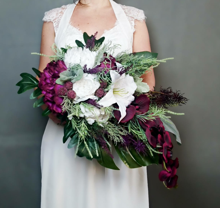 bouquet de mariée en cascade compositions magnifique