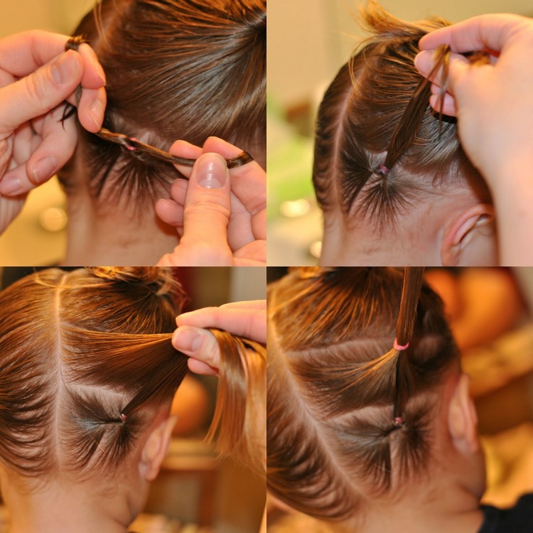 coiffure petite fille tresse idée facile réaliser sur cheveux mouillés