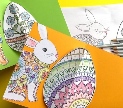 coloriage Pâques à imprimer et idées pour faire des cartes