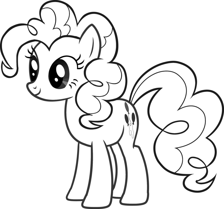 coloriage de Pâques à imprimer- My little Pony- Pinkie Pie
