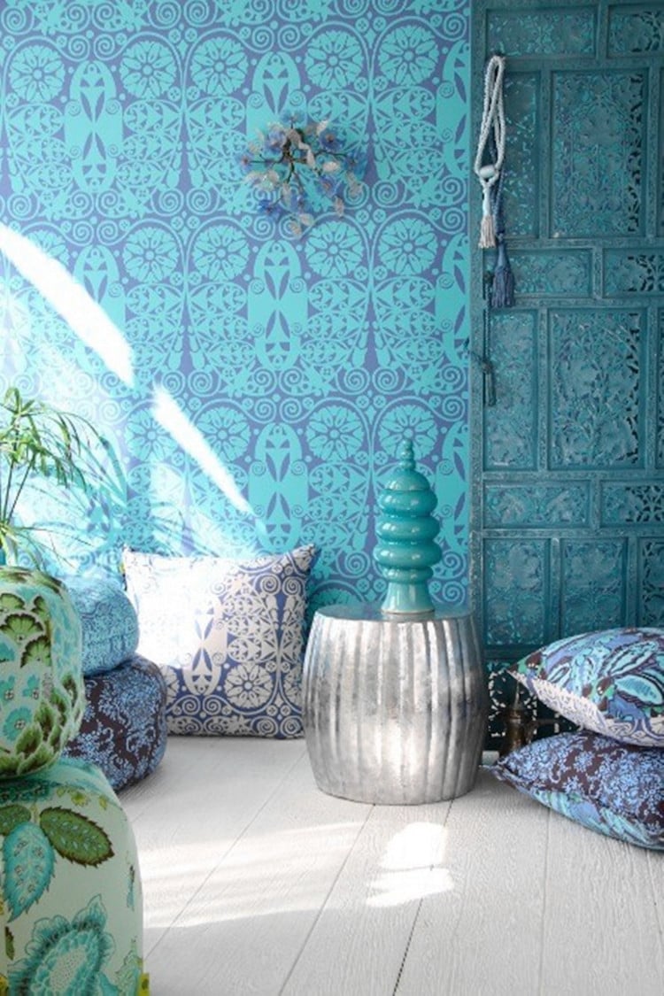 couleurs tendance - turquoise vibrant inspiré des mosaiques exotiques