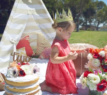 décoration pour anniversaire dans le parc fille 2 ans thème princesse