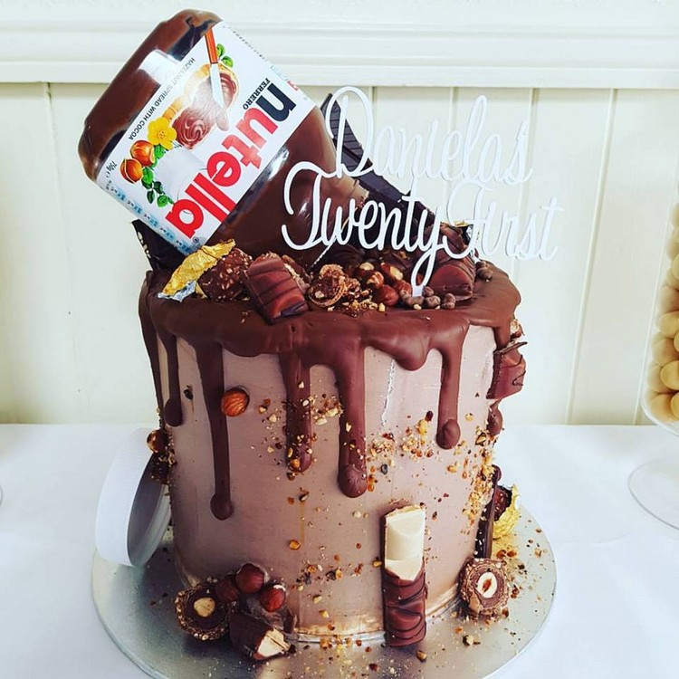 drip cake chocolat Nutella idée décoration gâteau insolite parfait chaque occasion