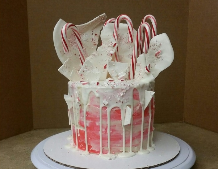 drip cake pour Noël idée gâteau festif original déco chocolat blanc