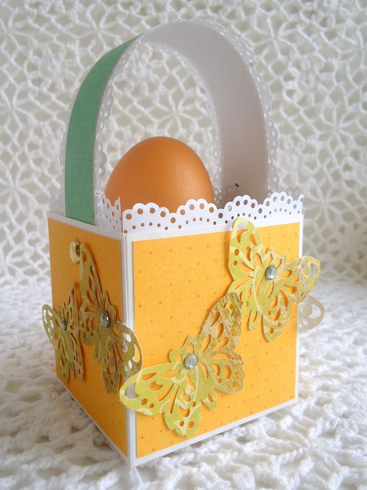 emballage œuf de Pâques panier facile à réaliser