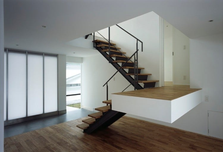 escalier moderne intérieur design demi tournant contemporain top modèles piochés
