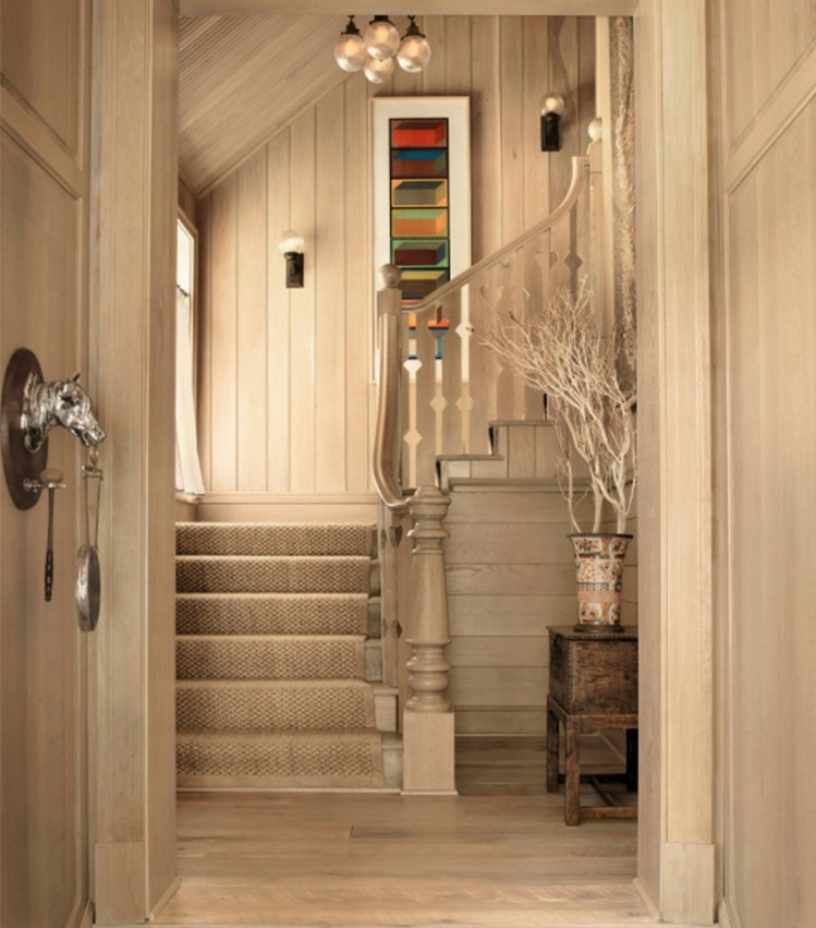 escalier quart tournant bois idées astuces aménagement moderne