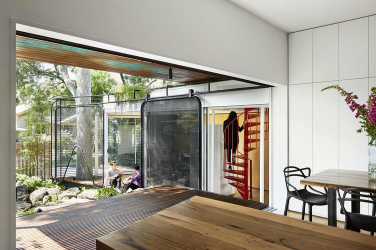 extension de maison bois métal design moderne maison architecte Australie