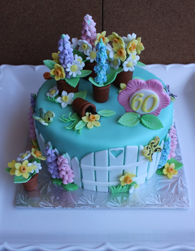 gâteau printemps décoration florale
