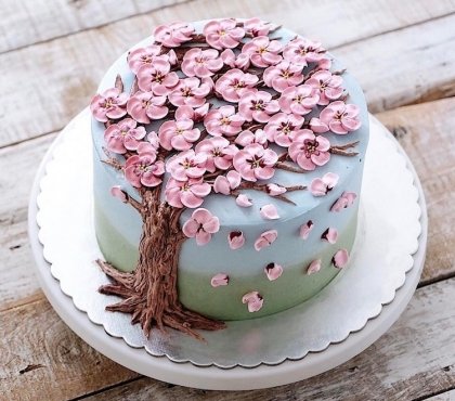 gâteau printemps décoration superbe