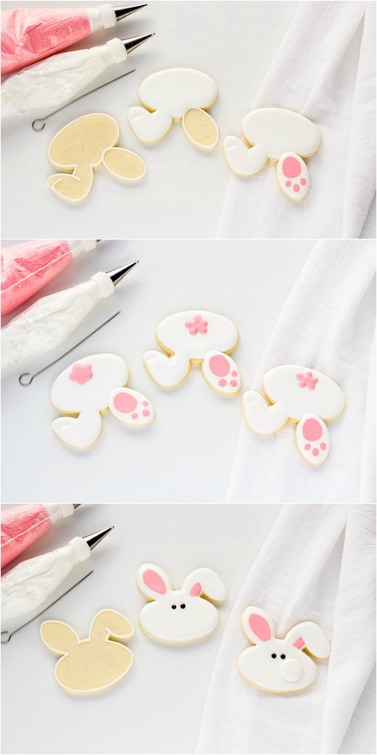 idee deco biscuits paques lapins glacage