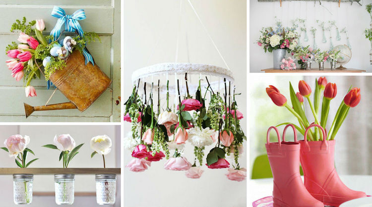 idées de déco printemps à faire soi-meme- projets originaux variés