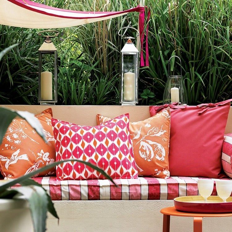idée aménagement jardin chic astuces décoration salon extérieur arrière cour ambiance fraîche colorée