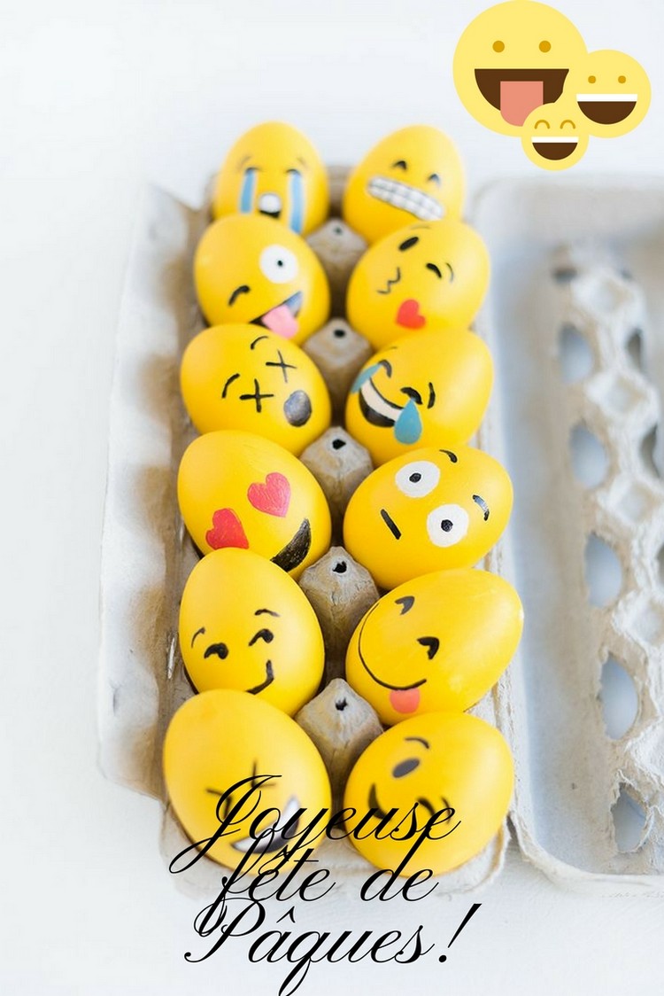 images de Pâques à télécharger fête pascale ludique œufs Smiley Pâques