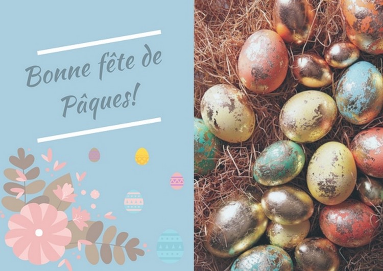 images de Pâques à télécharger oeufs pascals colorés souhaits jour pascal