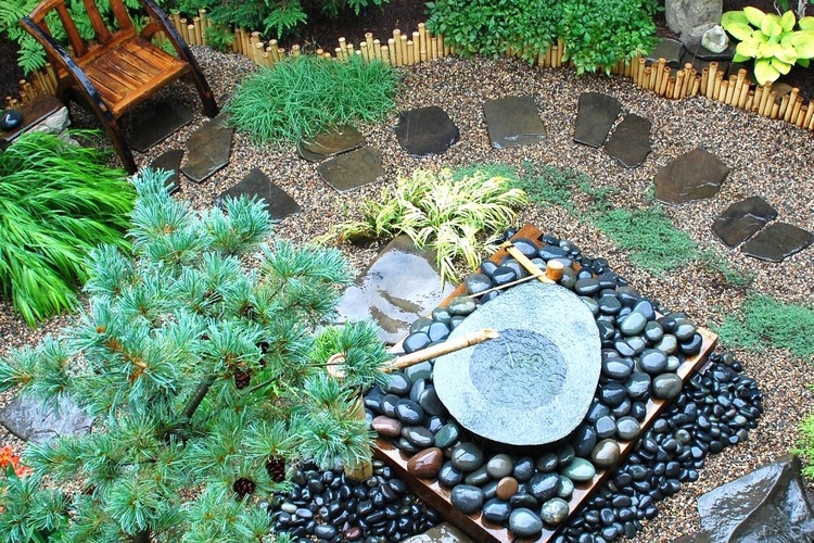 jardin japonais zen conseils aménagement plantes placement meubles quel point focal choisir