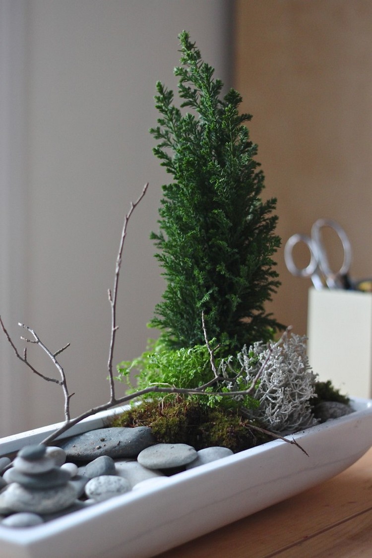 jardin japonais zen idée DIY jardnière plantes exotiques japonaises