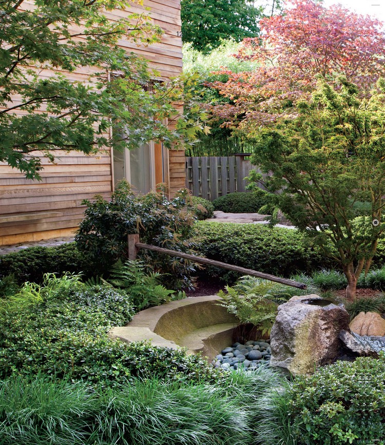 jardin japonais zen pour surface limitée idée originale aménagement coin vert arrière cour