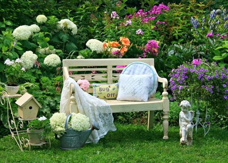 jardin romantique choix de meubles