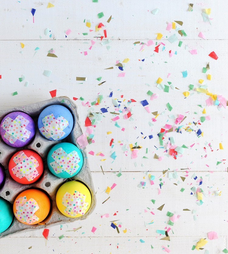 images de Pâques à télécharger œufs pascals colorés idée originale 
