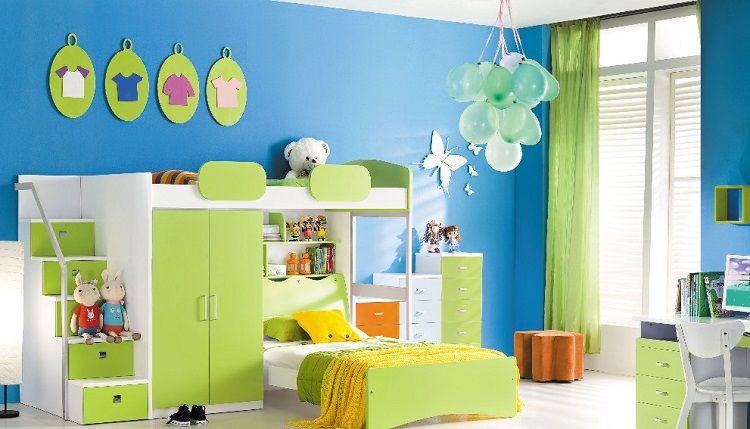 lit superposé moderne aménagement chambre enfant design idées astuces modèles