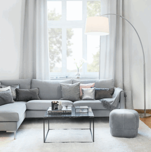 salon blanc et gris idées piocher tendances décoration intérieure 2018