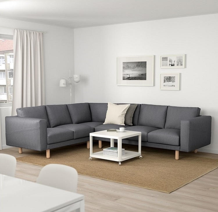 salon blanc et gris nouvelles inspirations déco intérieur moderne canapé gris souris mélange styles déco