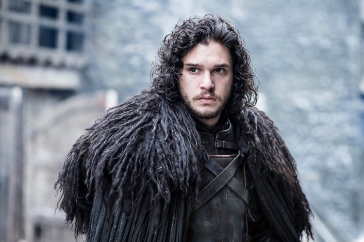 coiffure Game of Thrones bouclée permanante pour homme Jon Snow