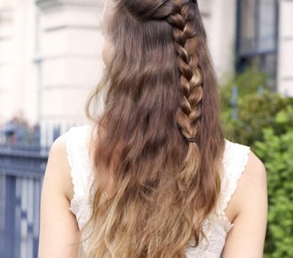 coiffure facile printemps tresse cheveux longs