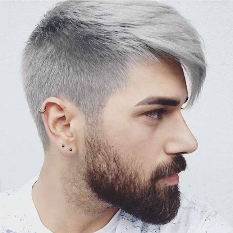 coiffure homme 2018 cheveux gris