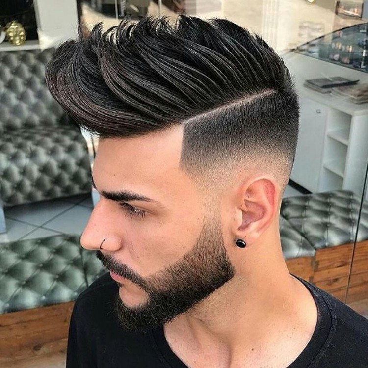 coiffure homme 2018 trait